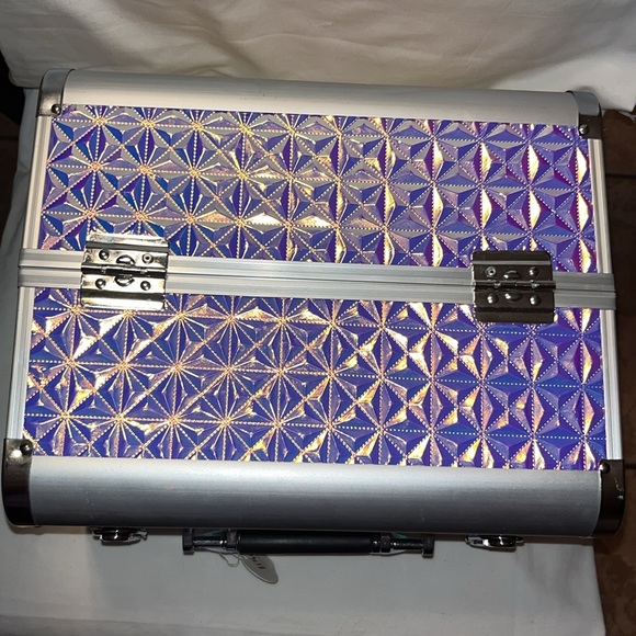 Imoshionusa Handbags - Super fab Train Case Neon Electric Cosmetic Case